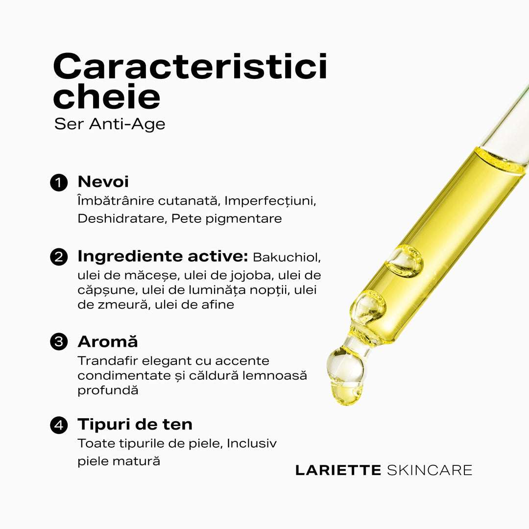 Lariette skincare retinol caracteristici cheie 